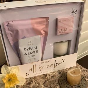 Musee All Is Calm Bath Soak, Candle & Soap Set